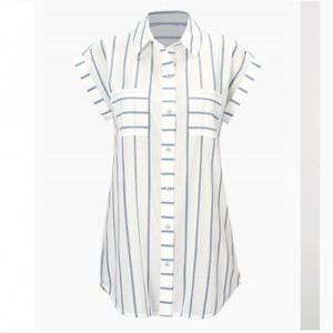 Coastal striped button up